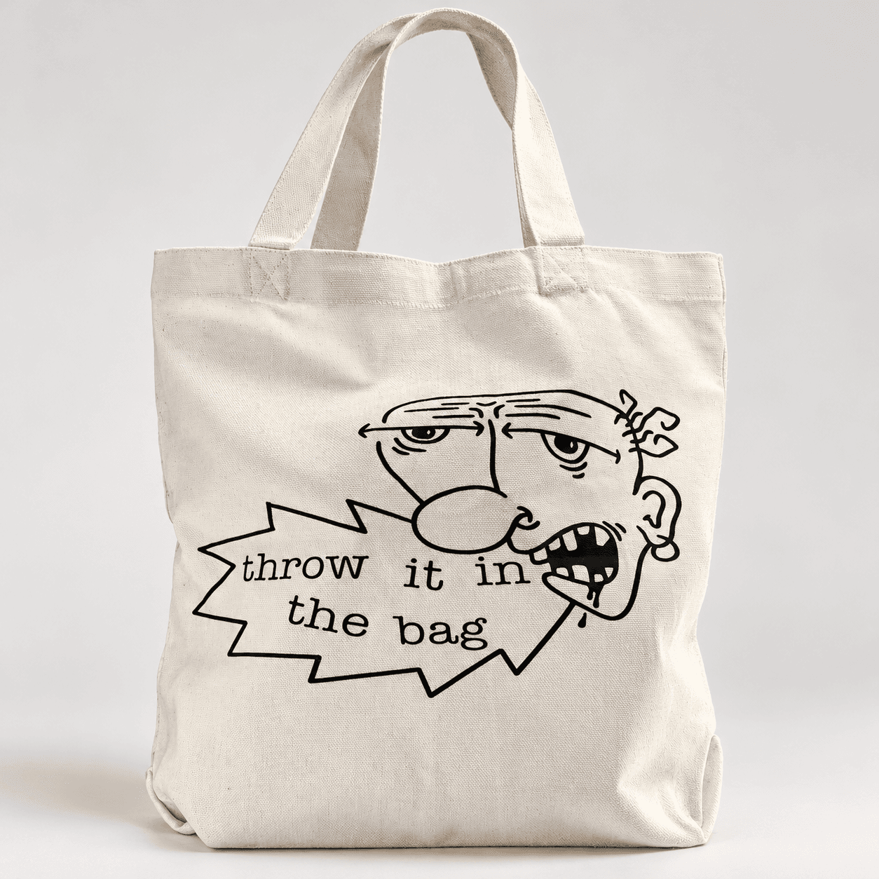 throw it in the bag, detail